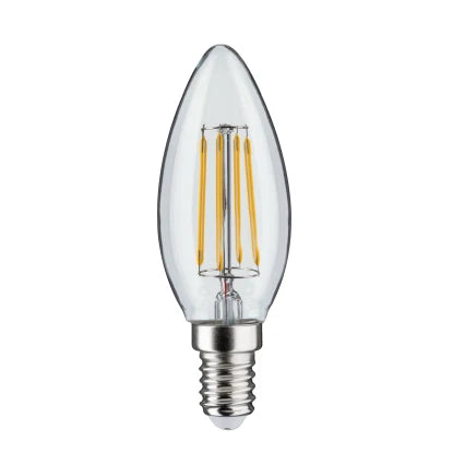 LED bulb E14 candle shape clear 25 W